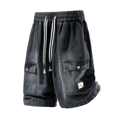 👖 50 % RABATT! 🏙️ Lose sitzende Denim-Cargo-Shorts für Herren – High-Street-Style & verstellbare Passform 🛹