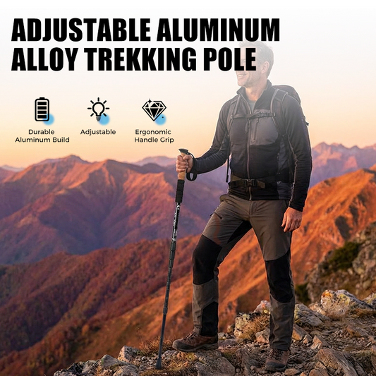 🔥Heißer Verkauf 50% Rabatt🔥🎯🏔️Trekkingstock 3in1 – längenverstellbar, stoßgedämpft, Alu 6160💪🦯Kompakt & ergonomisch – für Auf- & Abstieg, Gelenkschutz & Rucksack-Tour.
