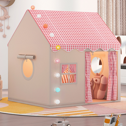 📢📢 JETZT 50 % RABATT!! ⏰ Kinderspielzelt „Schloss“ – Geräumig und einfach aufzubauen – Atmungsaktiver Stoff, ideal für Spaß drinnen und draußen – regt zum fantasievollen Spielen an ✨🧸