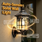 💡 Solar-Wandleuchte mit Bewegungssensor | Drei Beleuchtungsmodi · Wetterfest und regensicher | Beleuchtung für Veranda, Terrasse und Außenbereich bei Nacht