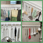 🥳2026 BESTSELLER🥾 Slide Rail Hanger Rack – Adjustable Rod, Punch-Free – Fits Standard & Extended Rails – Durable, Heavy-Load – Versatile Storage! 🛡️💨