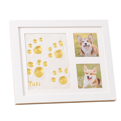🐾 50 % RABATT! DIY-Erinnerungsset für die Pfotenabdrücke Ihres Haustiers – Holzrahmen, weicher Ton & Platz für ein Foto – bewahren Sie eine geliebte Erinnerung für immer 🖼️🐱