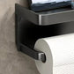 🚽 50 % RABATT! 🧻 Wandmontierter Toilettenpapierhalter mit Ablage – PP – Kein Bohren erforderlich & wasserdicht für das Badezimmer