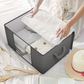 🧺 50 % RABATT! 🔥🔥 90 l besonders strapazierfähige Aufbewahrungstasche 🏆 Mäuseschutz und luftdicht mit transparentem Fenster 🛏️ Dickwandig, luftdicht und bereit für den Umzug! 🧳