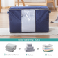 🧺 50 % RABATT! 🔥🔥 90 l besonders strapazierfähige Aufbewahrungstasche 🏆 Mäuseschutz und luftdicht mit transparentem Fenster 🛏️ Dickwandig, luftdicht und bereit für den Umzug! 🧳
