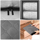 🧺 50 % RABATT! 🔥🔥 90 l besonders strapazierfähige Aufbewahrungstasche 🏆 Mäuseschutz und luftdicht mit transparentem Fenster 🛏️ Dickwandig, luftdicht und bereit für den Umzug! 🧳