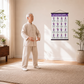 🧘 JETZT 50 % RABATT! 📋 Tai-Chi-Trainingsposter für Senioren – Leicht nachvollziehbare Übungen, große Schrift und Illustrationen – Sanfte tägliche Übungen für Gleichgewicht und Beweglichkeit 💪
