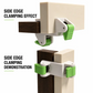 🔧 50 % RABATT! 📏 Holzverarbeitungs-Füllleiste mit Befestigungsklammer – schneller Klemmmechanismus, beidseitige Klemmung und schützende Gummipolster – perfekt für den Einbau in Schränke 🏠