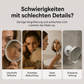 💄 Make-up-Spiegel mit 10-facher Vergrößerung – LED-Ringlicht & um 360° verstellbar für Make-up und Hautpflege
