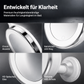 💄 Make-up-Spiegel mit 10-facher Vergrößerung – LED-Ringlicht & um 360° verstellbar für Make-up und Hautpflege