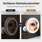 💄 Make-up-Spiegel mit 10-facher Vergrößerung – LED-Ringlicht & um 360° verstellbar für Make-up und Hautpflege