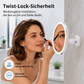 💄 Make-up-Spiegel mit 10-facher Vergrößerung – LED-Ringlicht & um 360° verstellbar für Make-up und Hautpflege