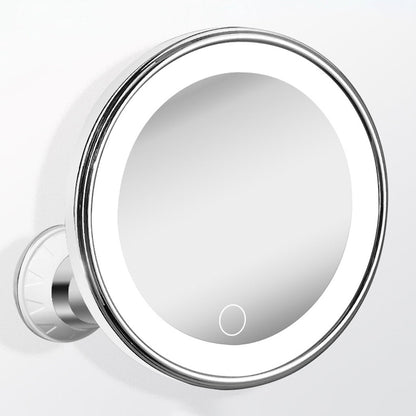 💄 Make-up-Spiegel mit 10-facher Vergrößerung – LED-Ringlicht & um 360° verstellbar für Make-up und Hautpflege