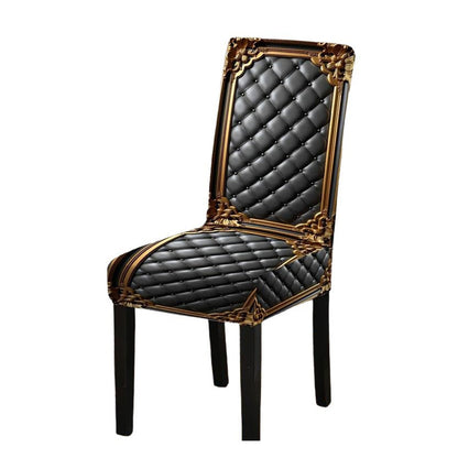 ⏳🔥ZEITLICH BEGRENZT 50% RABATT! ⏰🖤Elegante Stuhlhusse im Barock-Stil – Elastischer Stuhlbezug für Esszimmerstühle mit edlem Design