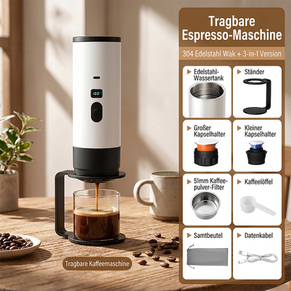 ☕ 50 % RABATT JETZT! ✈️ Tragbare Espressomaschine – frischer Espresso überall, mit USB-C-Ladung & kompaktem Design ✨