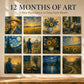 🎨 Kunst-Wandkalender 2027 – Von Van Gogh inspirierte Blumenmotive für Zuhause und das Büro