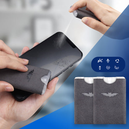 🔥1 kaufen 1 gratis🧼 Tragbarer 2-in-1-Bildschirmreiniger mit Mikrofasertuch