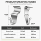 🧱 50 % RABATT! 🏠 Robuste Hakenhalterungen aus Edelstahl 304 für Vinylverkleidungen – bohrfreie Montage für Dekorationen im Außenbereich 🔩