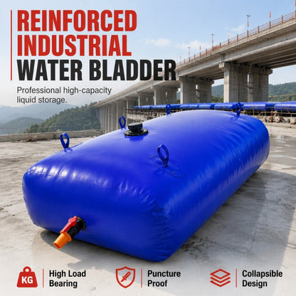 💧 50 % RABATT! 🏗️ Faltbarer Wasserschlauch – aus verstärktem PVC, zusammenklappbar und mit großem Fassungsvermögen – 100 l bis 500 l für landwirtschaftliche Betriebe und die Baubranche 🚜