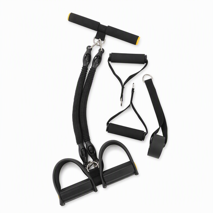 📢📢 50 % RABATT ⏰ Multifunktionales Widerstandsband mit Fußpedal, elastische Zugschnur