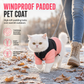 Warmer Wintermantel für Hunde mit Farbblock-Design und Polsterung für kleine, mittlere und große Hunde sowie Katzen