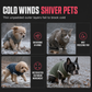 Warmer Wintermantel für Hunde mit Farbblock-Design und Polsterung für kleine, mittlere und große Hunde sowie Katzen