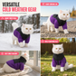 Warmer Wintermantel für Hunde mit Farbblock-Design und Polsterung für kleine, mittlere und große Hunde sowie Katzen